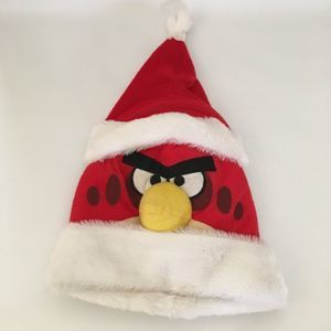 2012 Angry Birds Red Santa Christmas Hat Rare Christmas Decor Decorations